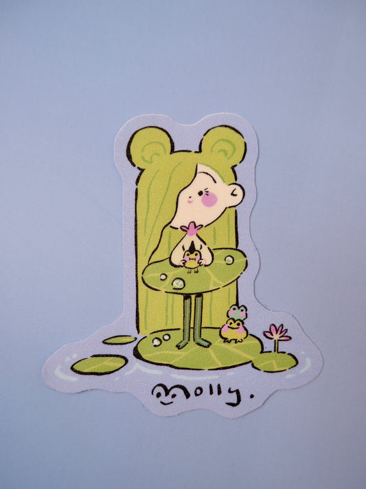 *Sticker* Molly and Frog