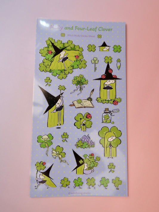 *Stickersheet* Molly and Four-leaf Clover
