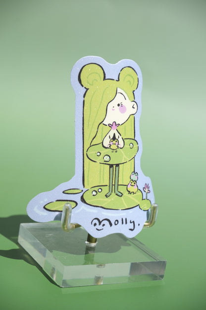 *Sticker* Molly and Frog