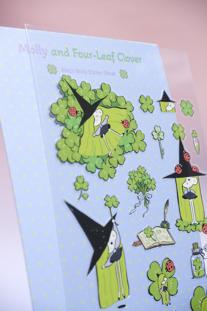 *Stickersheet* Molly and Four-leaf Clover