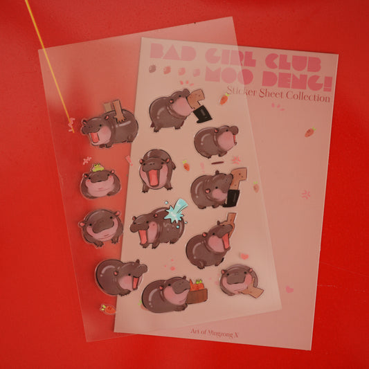 *Stickersheet* - Moo Deng